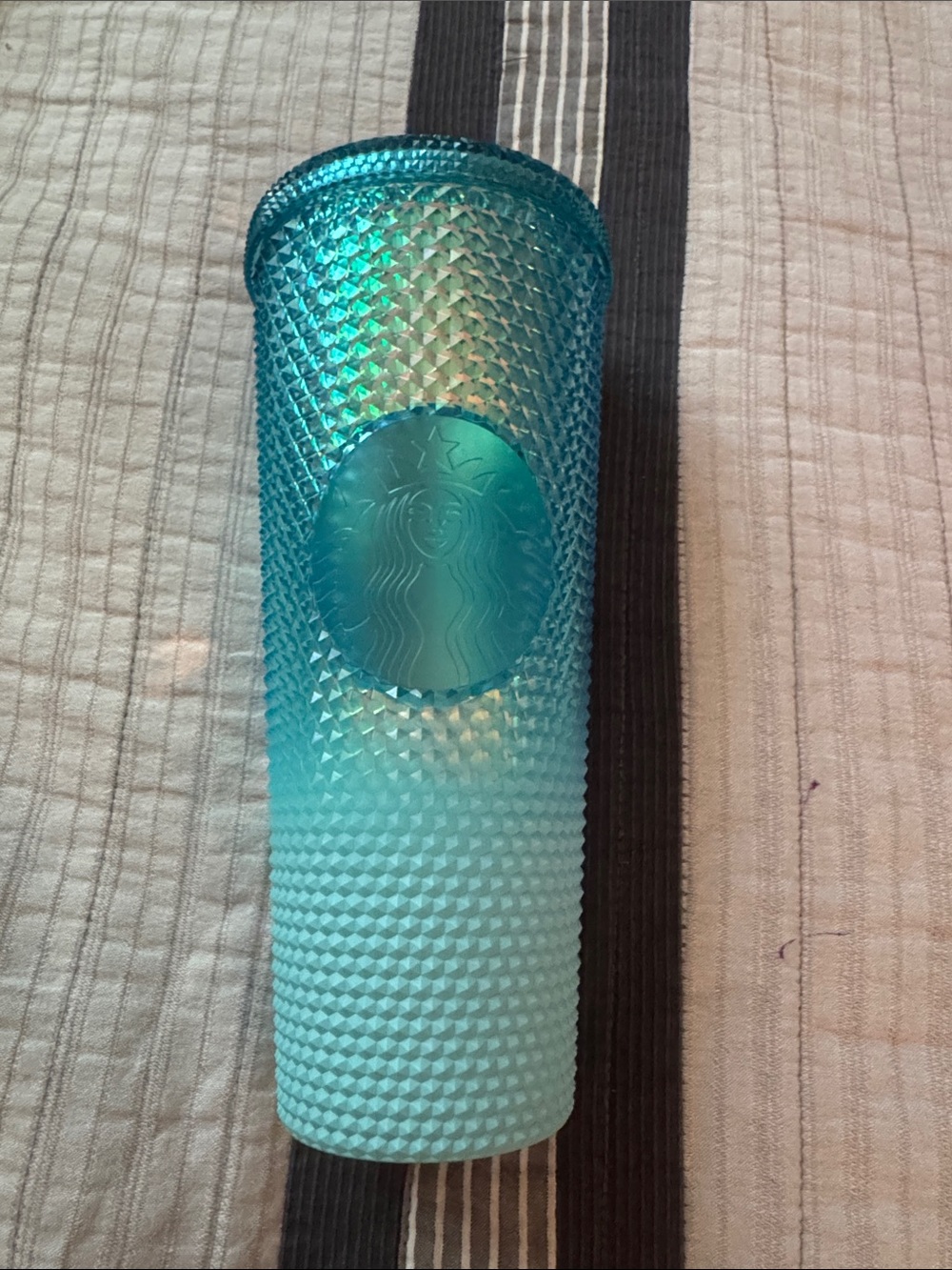 Starbucks Teal to Aqua Studded Tumbler